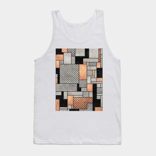 Random Pattern - Concrete and Copper Tank Top